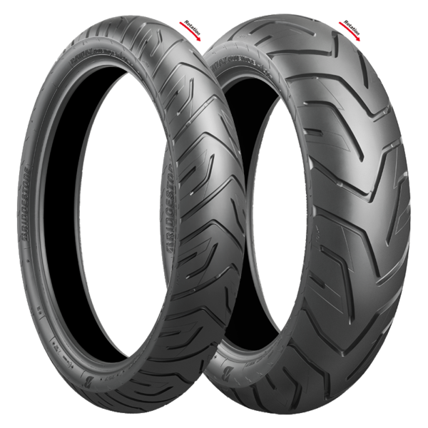 The Bridgestone A41 is a high-performance adventure motorcycle tire renowned for its exceptional on-road capabilities and all-weather performance.